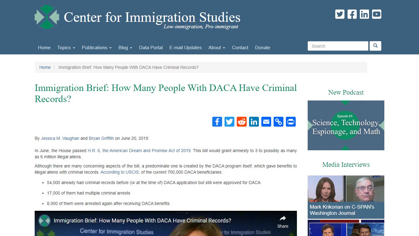 Immigration Brief: How Many People With DACA Have Criminal ...