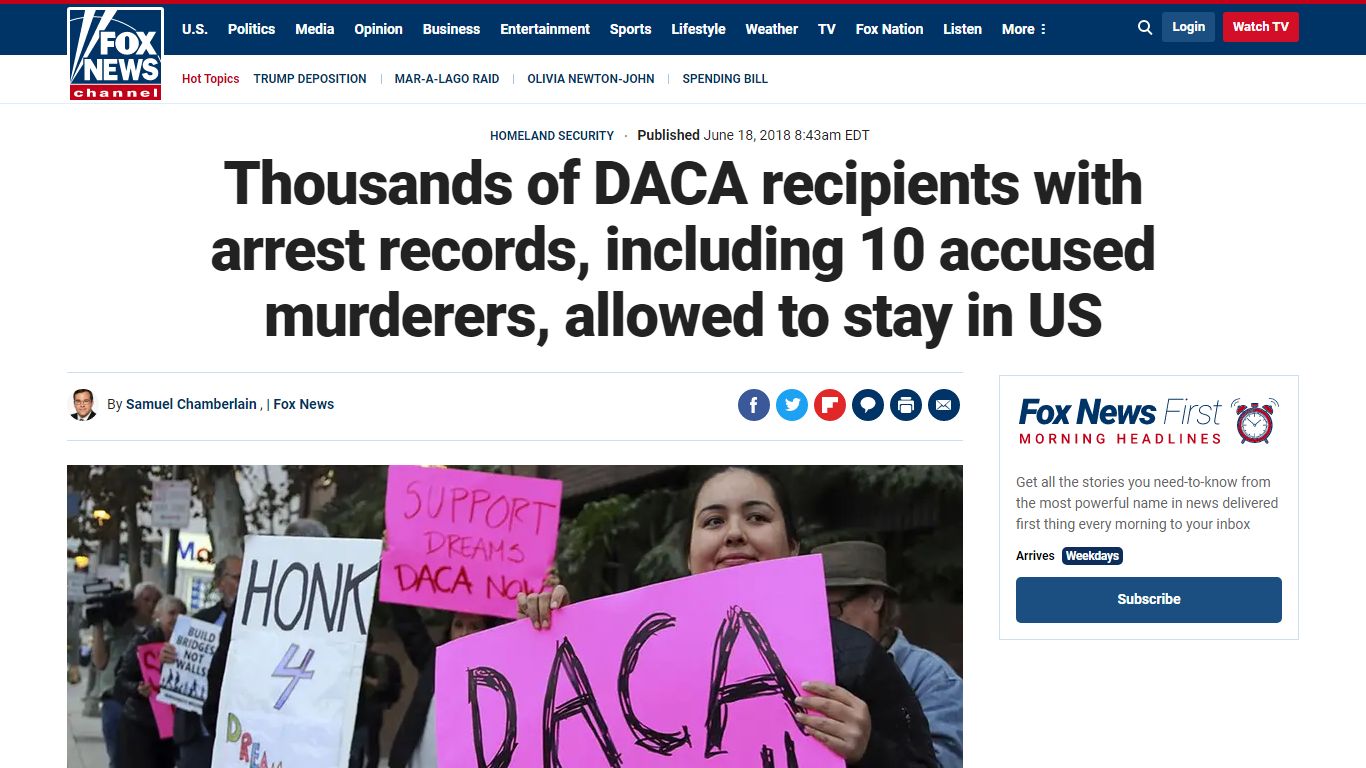 Thousands of DACA recipients with arrest records ...